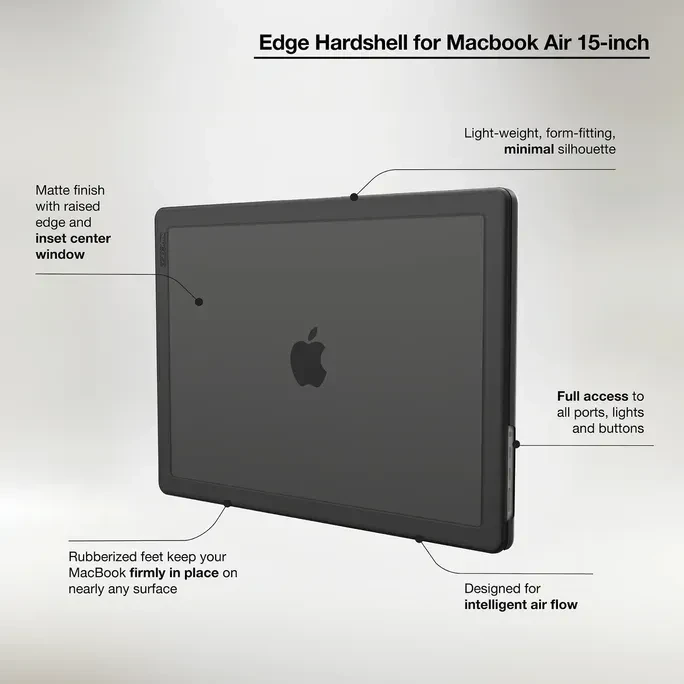 Incase Edge Hardshell mit Makrolon für Apple MacBook Pro 15", schwarz