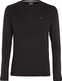 Tommy Hilfiger Slim Fit Baumwolle Shirt langarm tommy black (Herren)