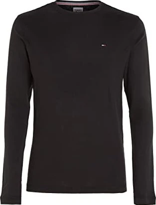 Tommy Hilfiger Slim Fit Baumwolle Shirt langarm tommy black (Herren)