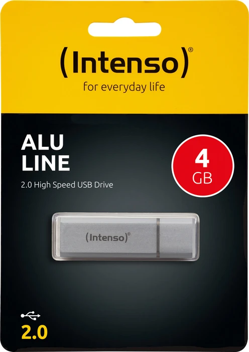 Intenso Alu Line 4GB silber, USB-A, USB 2.0