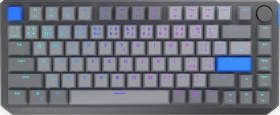 Endorfy Thock V2 75% Wireless, PBT, grau, LEDs RGB, hot-swap, Endorfy YELLOW, USB/Bluetooth, CZ/SK