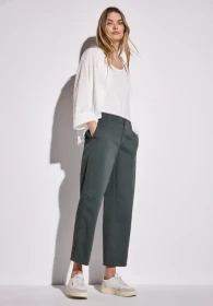 Street One Straight Leg Chino Hose marshy green (Damen)