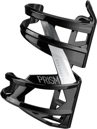 Elite Prism Left Flaschenhalter black glossy/white graphic