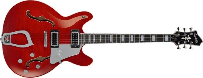 Hagstrom Super Viking Wild Cherry Transparent
