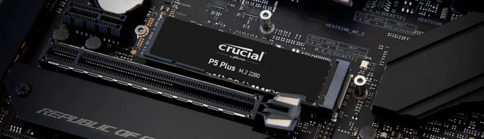 Crucial P5 Plus SSD 2TB, M.2 2280 / M-Key / PCIe 4.0 x4, Kühlkörper