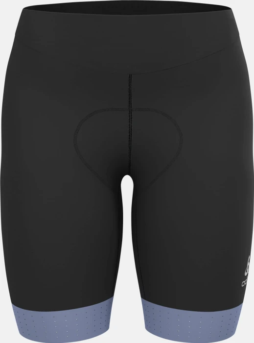 Odlo Zeroweight Fahrradhose kurz black/blue heron (Damen)