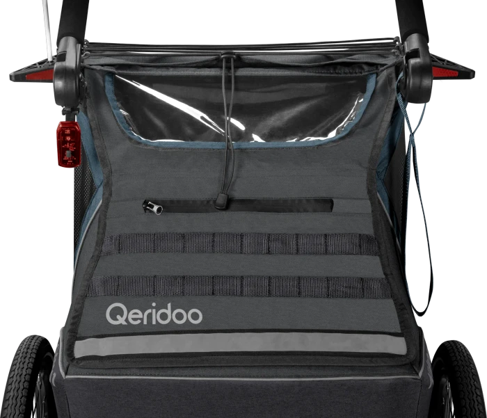 Qeridoo Kidgoo 1 Fahrradanhänger navy blue (Modell 2023)