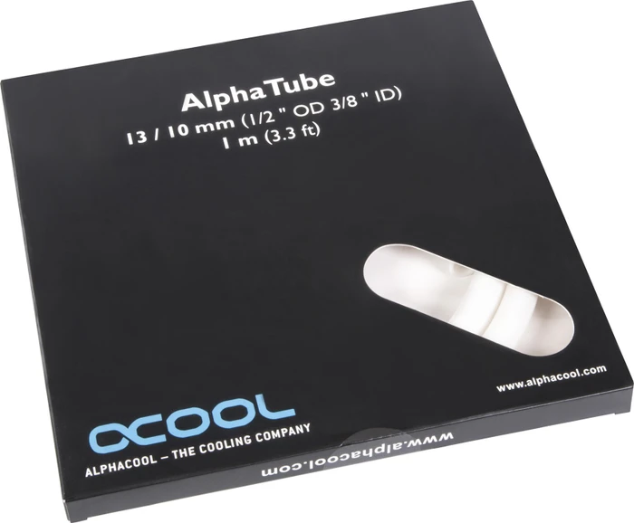Alphacool AlphaTube HF, 13/10mm, 1m, UV weiß, retail