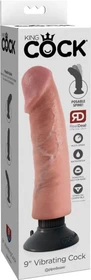 Pipedream King Cock 9" Vibrating Cock flesh