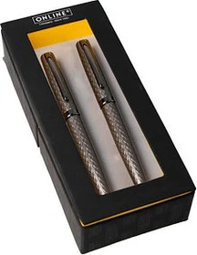 ONLINE Eleganza Schreibset Kugelschreiber titan silber