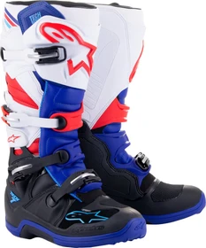 Alpinestars Tech 7 Motorradstiefel schwarz/blau/rot/weiß