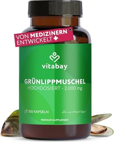 Vitabay Grünlippmuschelextrakt Kapseln, 300 Stück