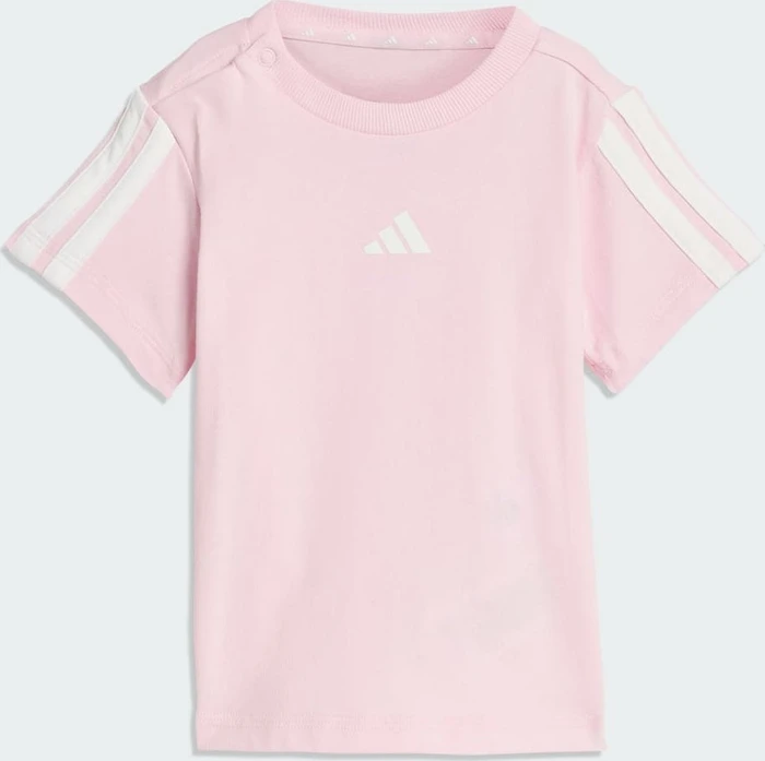 adidas Essentials 3-Streifen Set clear pink/white (Junior)