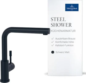 Villeroy & Boch Steel Shower HD matt black