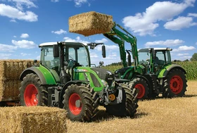 Schmidt Spiele Fendt 724 Vario, Fendt 716 Vario mit Frontlader Cargo