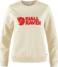 Fjällräven Logo Sweatshirt chalk white/flame orange (Damen)