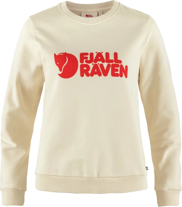 Fjällräven Logo Sweatshirt chalk white/flame orange (Damen)