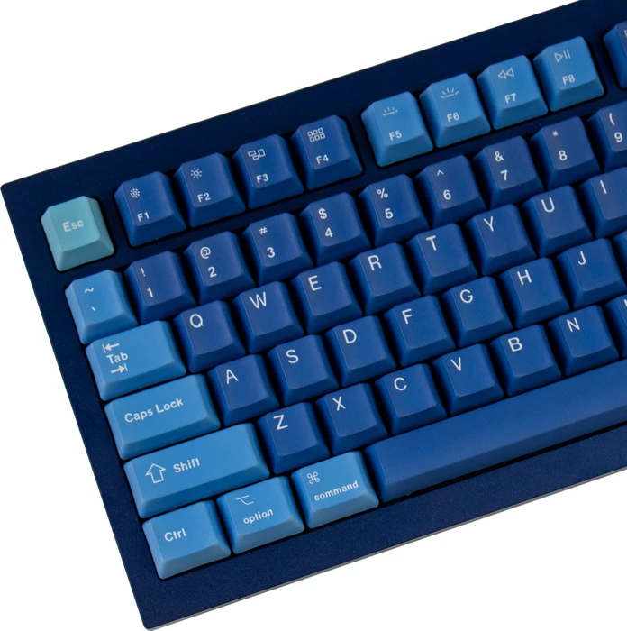 Keychron Q1/Q2/K2 OEM Dye-Sub Keycap-Set Ocean, Kunststoff (PBT), Ocean, blau, 97 Tasten (83+14), ANSI-US