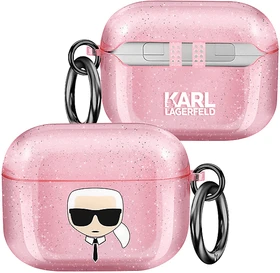 Karl Lagerfeld AirPods Pro Case Glitter rosa