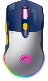 Marvo Scorpion M803W Duke 20 Gaming Mouse weiß/blau, USB