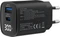 InLine 2-Port GaN Netzteil USB-C/USB-A, 1x USB-C + 1x USB-A, 30W, schwarz Vorschaubild