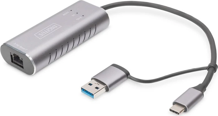 Digitus 2.5G Adapter LAN-Adapter, RJ-45, USB-C 3.0 [Stecker]