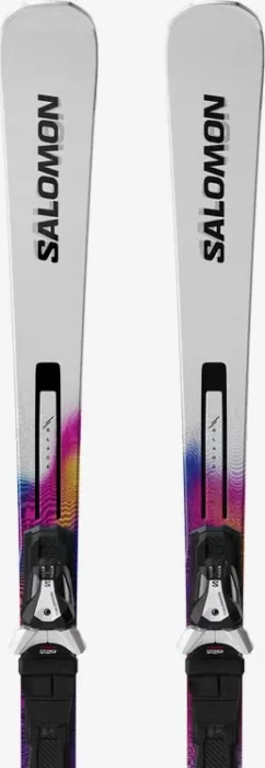 Salomon Addikt Pro 66 + MI12 GW white/race blue (inkl. Bindung) (Modell 2025/2026)