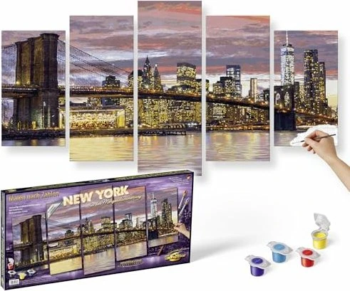 Schipper Arts & Crafts Malen nach Zahlen New York in der Morgendämmerung