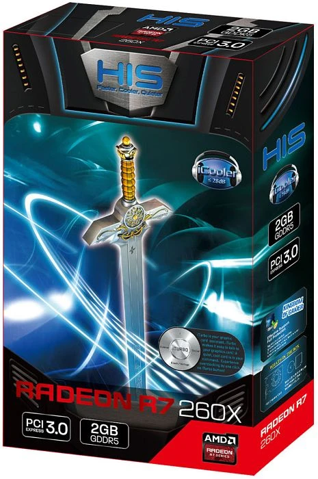 HIS Radeon R7 260X iCooler, 2GB GDDR5, 2x DVI, HDMI, DP