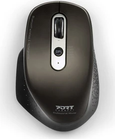Port Designs Wireless Rechargeable Office Executive Mouse, USB/Bluetooth (900716)