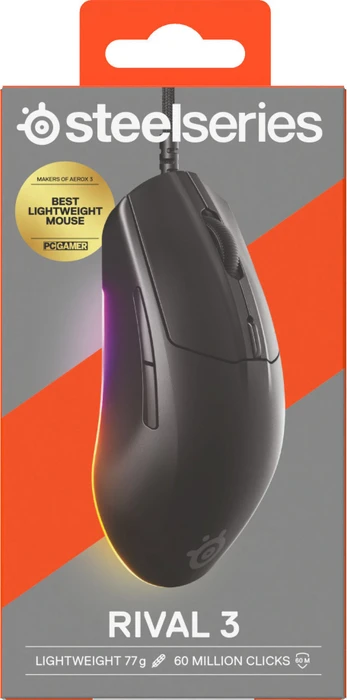 SteelSeries Rival 3 Gen 2, schwarz, USB