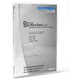 Microsoft Office 2007 Basic MLK, 1 User, DSP/SB, Media Pack (deutsch) (PC) (S55-01363)
