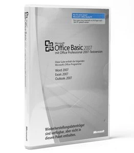 Microsoft Office 2007 Basic, 1 User, DSP/SB (dänisch) (PC)