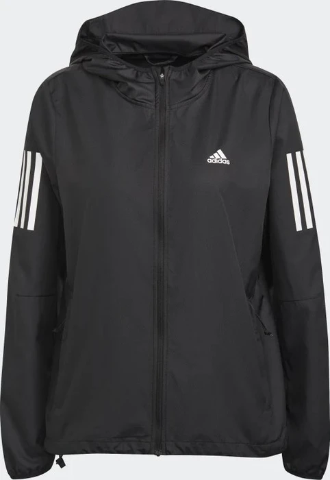 adidas Own The Run Hooded Running Windbreaker Laufjacke schwarz (Damen)