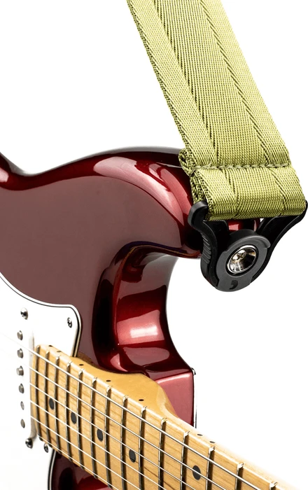 D'Addario Auto Lock Nylon Guitar Strap Moss