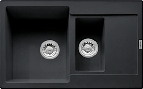 Franke Maris MRG 651-78 Einbau Becken reversibel mit Ablauffernbedienung onyx