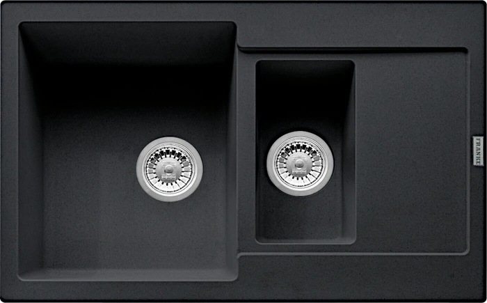 Franke Maris MRG 651-78 Einbau Becken reversibel mit Ablauffernbedienung onyx