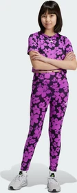 adidas Train Essentials Seasonal Printed High Waisted Hose 7/8 aurora black/purple burst (Junior)