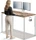 Desktronic HomeMax Sitz-Steh-Schreibtisch 160x80cm Nussbaum/weiß