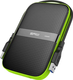 Silicon Power Armor A60, schwarz/grün, 2TB, USB-A 3.0