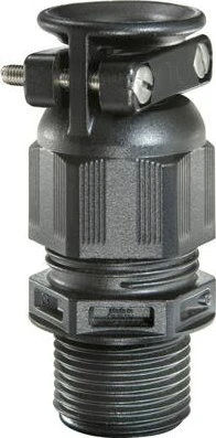 Wiska ESKVZ-L 20 BK Kabelverschraubung lang, Kunststoff mit externer Zugentlastung, M20, RAL 9005