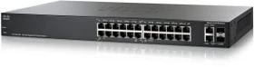 Cisco SG200 Rackmount Gigabit Smart Switch, 24x RJ-45, 2x RJ-45/SFP, 100W PoE (SG200-26P / SLM2024PT)
