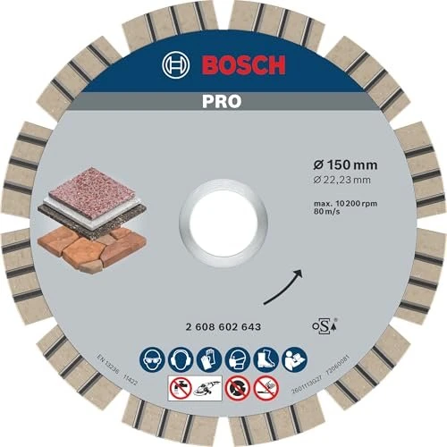 Bosch Professional Best for Stone Diamanttrennscheibe, 150x2.4x22.23mm, 1 Stück
