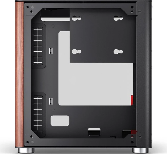 Jonsbo TK-0 Black, schwarz/braun, Glasfenster, Mini-ITX