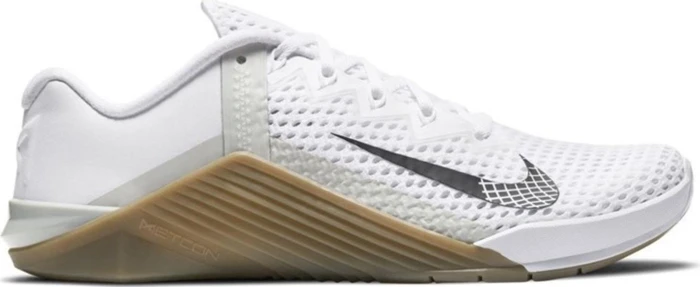 Nike Metcon 6 white/gum dark brown/grey fog/black (Herren)