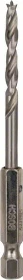 Bosch DIY HSS Holzspiralbohrer, 4x43x88mm, 1 Stück
