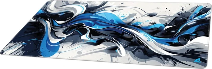 Sharkoon Skiller SGP35 D6, Mouse Mat XXL, 900x400mm, Abstract blau/weiß