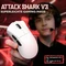 Attack Shark V3 Tri-mode Wireless Gaming Mouse, weiß, USB/Bluetooth Vorschaubild