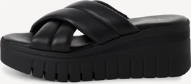 Tamaris Lederpantolette black leather (Damen)