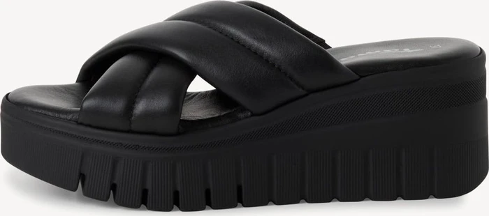 Tamaris Lederpantolette black leather (Damen)